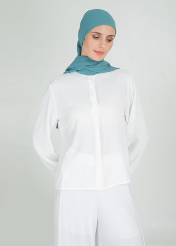 Premium Chiffon Hijab - Aqua