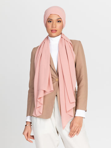 Premium Chiffon Hijab - Rose Gold