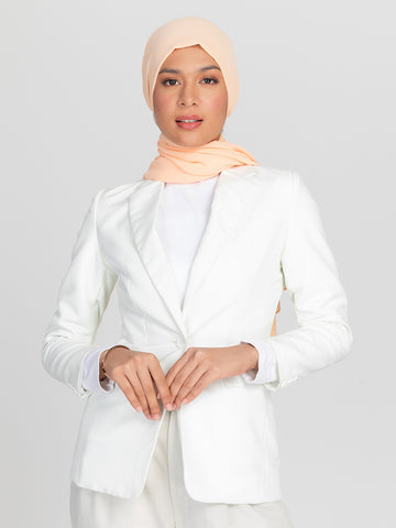 Premium Chiffon Hijab - Cream
